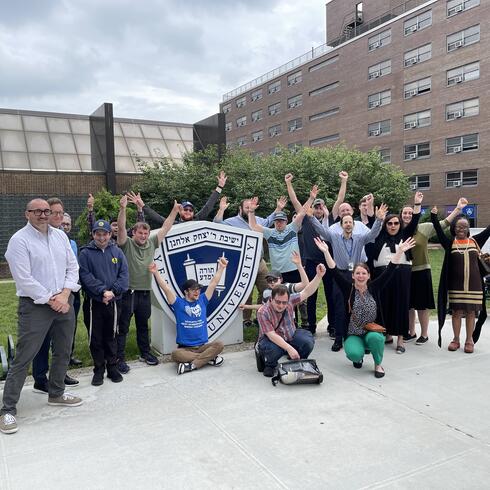 The OPWDD team from New York state meet with Makor program participants